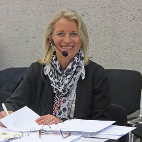 Simultandolmetscherin Margit Schuck bei SAP Key User Meeting